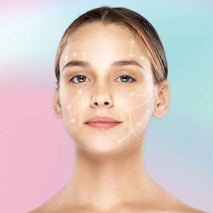 Stencil1FX - Constellations Stars Eye Makeup Stencil for Costumes, Dress Up, Halloween, Cosplay, Arts, Face Painting