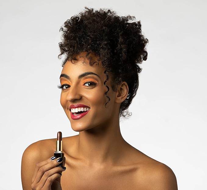 L’Paige LBR - BROWN Color-Changing Lipstick | Aloe Vera-Based, Long-Lasting, Moisturizing | Raspberry to Red Satin Finish