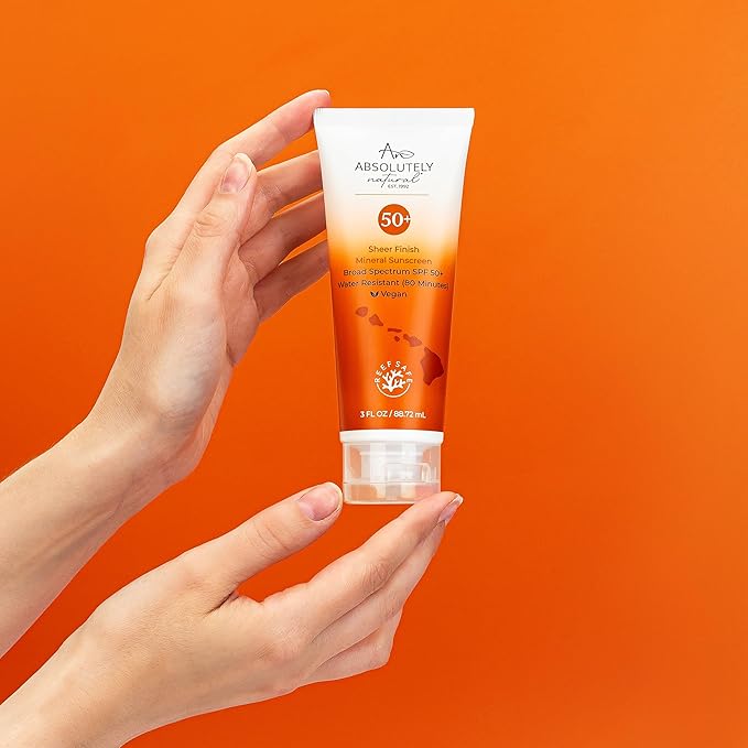 SPF 50+ Mineral Sunscreen Lotion - Anti-Aging Sunblock for Body & Face, Made with Rose Hips, Aloe, Zinc Oxide and Other Cruelty Free and Reef Safe Ingredients - Made in USA