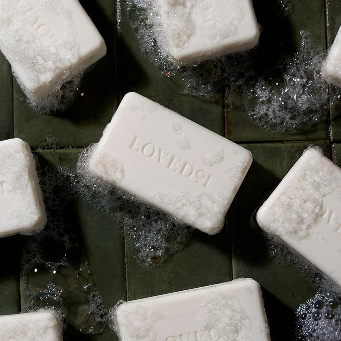 Loved01 Face & Body Cleansing Bar, John Legend Skincare, Soap-Free & Gentle Non-Stripping Cleanser, Moisturizing with Shea Butter (4 Bars, 4 oz per bar)