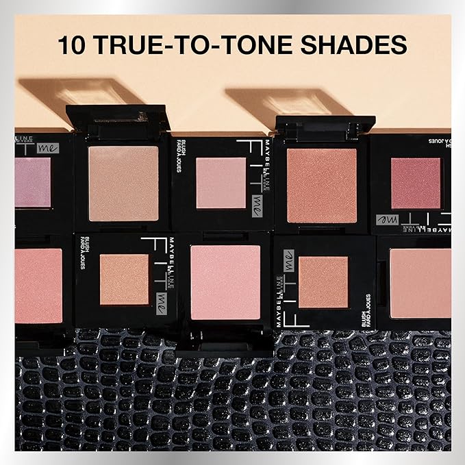 Maybelline Fit Me Blush, Lightweight, Smooth, Blendable, Long-lasting All-Day Face Enhancing Makeup Color, Wine, 1 Count