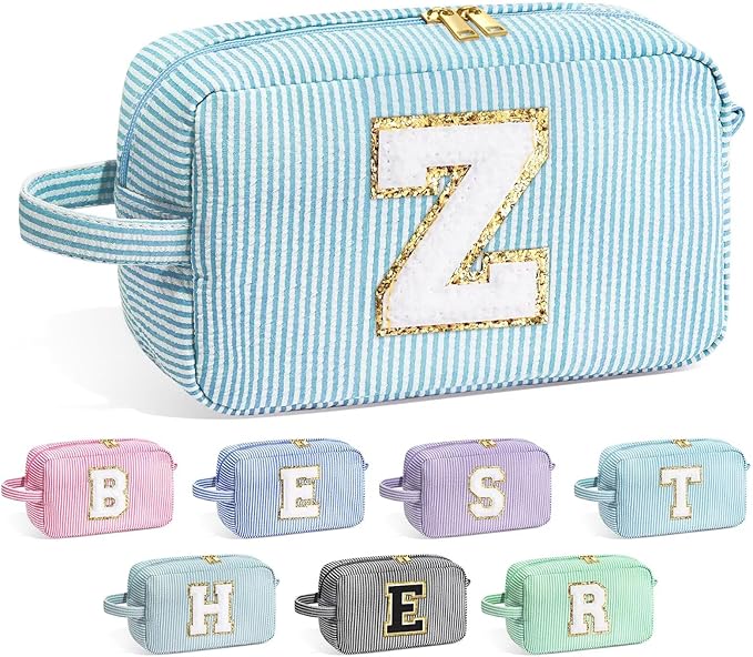YOOLIFE Birthday Gifts for Mom, Mom Gifts from Daughter, Mother In Law Gifts, Mama Gift Idea, Personalized Gifts for Women, Initial Makeup Bag for Women Z