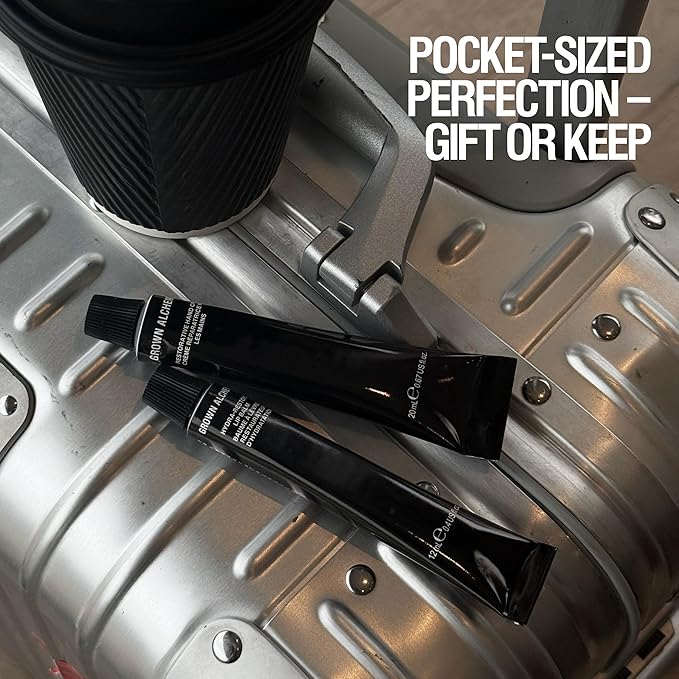 Grown Alchemist, Lip + Hand Essentials Holiday Gift Kit. Hydra-Restore Lip Balm (12 mL) & Restorative Hand Cream (20 mL). Natural Hydration Duo