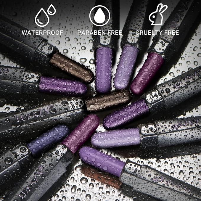 6 PCS Neutral and Brown Metallic Eyeshadow Stick Pencil Crayon,Champagne Shimmer Cream Eye Brightener Stick Highlighter Makeup,Pro Waterproof & Long Lasting