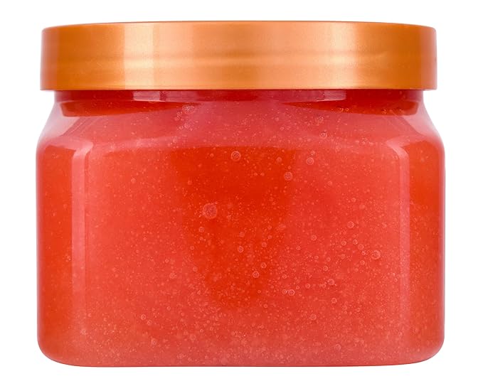 Tree Hut Peach Sorbet Shea Sugar Scrub, Exfoliating, Hydrating & Moisturizing Body Scrub with Shea Butter & Nourishing Essential Oils, Smooth & Soften Skin, 18 oz