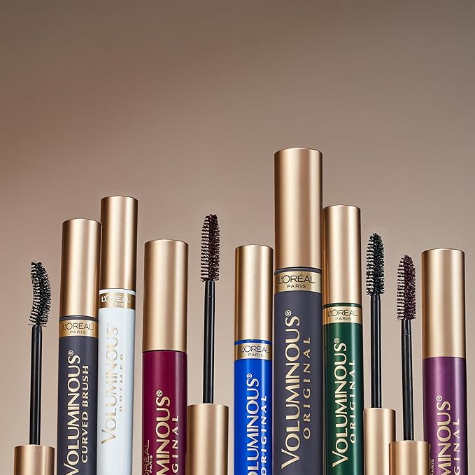 L’Oréal Paris Makeup Voluminous Original Waterproof Mascara, Black Brown, 0.28 Fl Oz (Pack of 2)