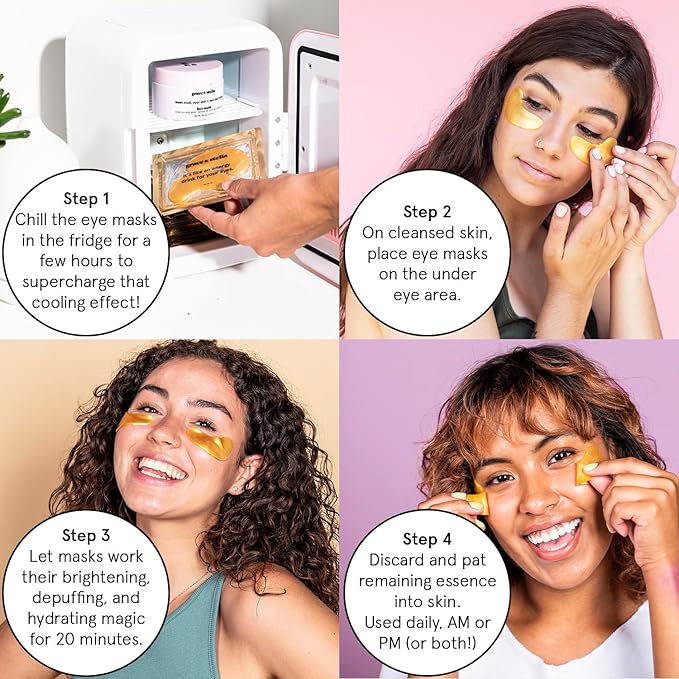 grace & stella Under Eye Patches (12 pairs) Eye Masks for Puffy Eyes and Dark Circles - Birthday Gifts for Women, Bachelorette Party Favors, Bridesmaid, Self Care and Relaxation Gifts for Her - Vegan