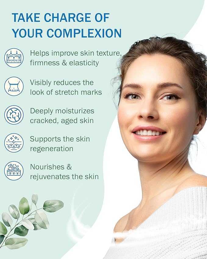 Crepe Skin Erase Cream Set (2 Pk, 4 Fl Oz each) - with Natural Oils, Licorice Root & Chamomile Extract - Crepey Skin Tightening and Firming Body Cream, Made in USA