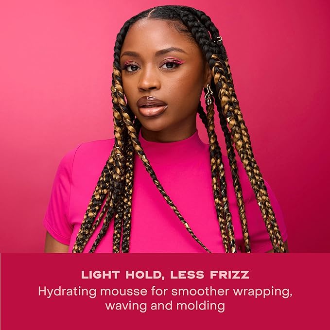 SheaMoisture Manuka Honey & Mafura Oil Wrap & Set Mousse Hydrating Made For Hold, Body, & Shine 7.5oz