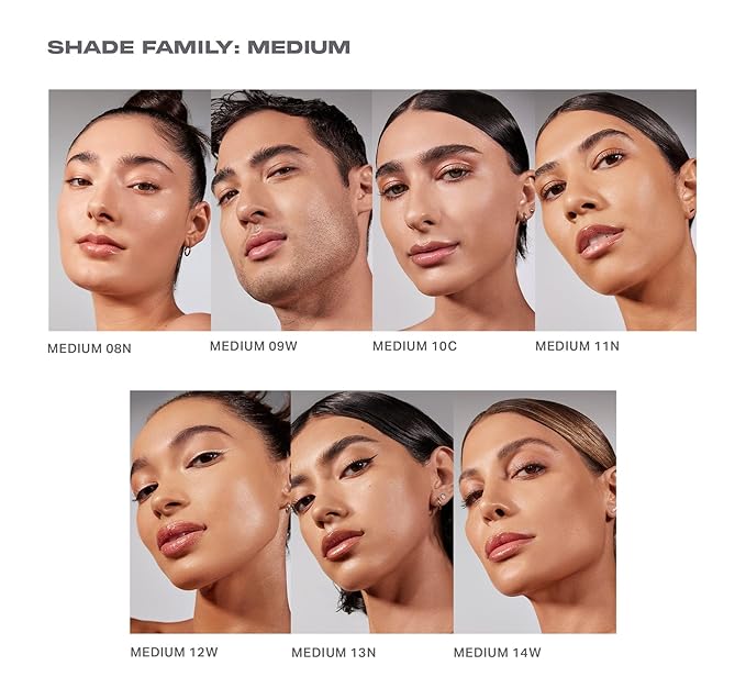Morphe Lightform Dewy Foundation - Extended Hydration Foundation Makeup with a Lasting, Natural Radiant Finish - Long-Wearing Formula with Buildable, Medium Coverage - Medium 14W (1.01 fl oz)