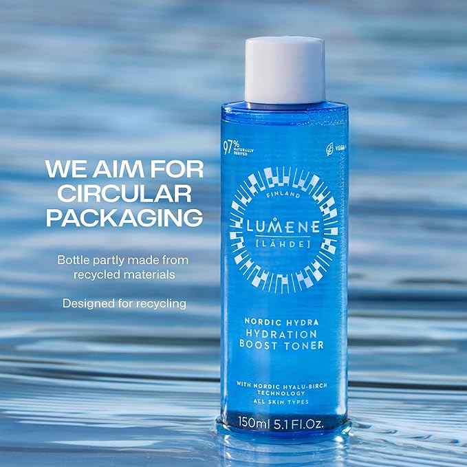 Nordic Hydra [LÄHDE] Hydration Boost Toner | Lightweight, Moisturizing Liquid Toner | Long Lasting Hydration for Dry, Dull Skin | Prepares Dehydrated Skin for Skincare | Vegan | 150ml