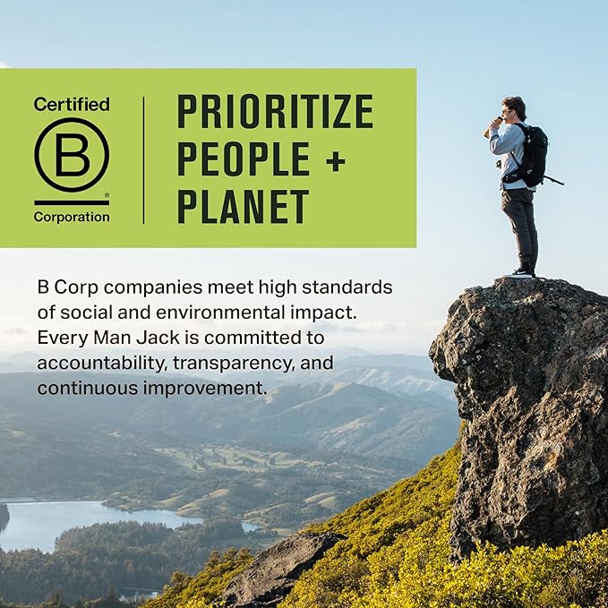 Every Man Jack Men’s Pacific Cypress Bath and Body Gift Set - Clean Ingredients & Conifer Branches, Sea Salt, and Citrus Scent - Body Wash, 2-in-1 Shampoo, Deodorant & Face Wash