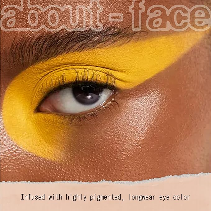 about-face Matte Fluid Eye Paint It's Blitz – High-Pigment Liquid Eyeshadow, Long-Lasting, No-Budge Matte Finish, Vegan & Cruelty-Free (Primary Yellow)