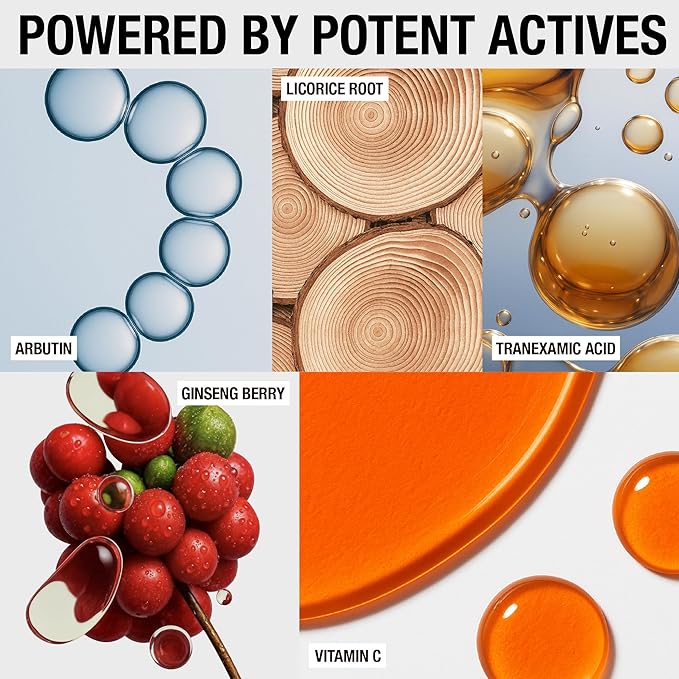 Dark Spot Clarity Oil Serum with Vitamin C for Uneven Tone & Post-Acne Marks – Korean Vegan Skincare with Ginseng Berry, Licorice Root, Arbutin & Tranexamic Acid by BYRANA – 1 oz