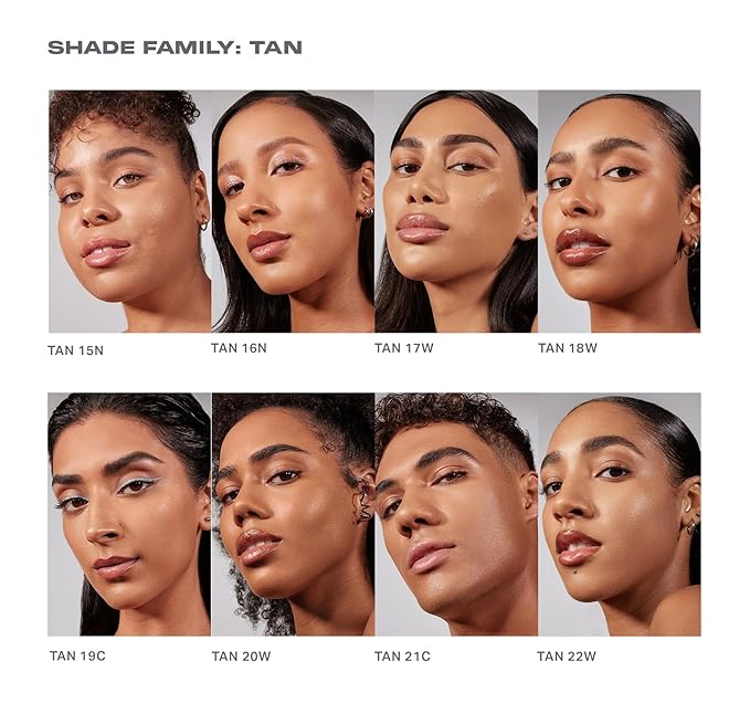 Morphe Lightform Dewy Foundation - Extended Hydration Foundation Makeup with a Lasting, Natural Radiant Finish - Long-Wearing Formula with Buildable, Medium Coverage - Tan 18W (1.01 fl oz)