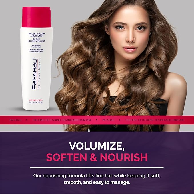 Pai-Shau Opulent Volume conditioner - Volumizing conditioner for thin hair - Provides improved volume and lift - Hydrating conditioner - Conditioner for women - 8.4 Fl Oz