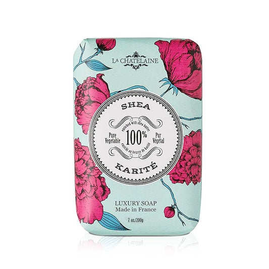 La Chatelaine Luxury Bar Soap | Natural Shea Formula (Shea, 7 oz)