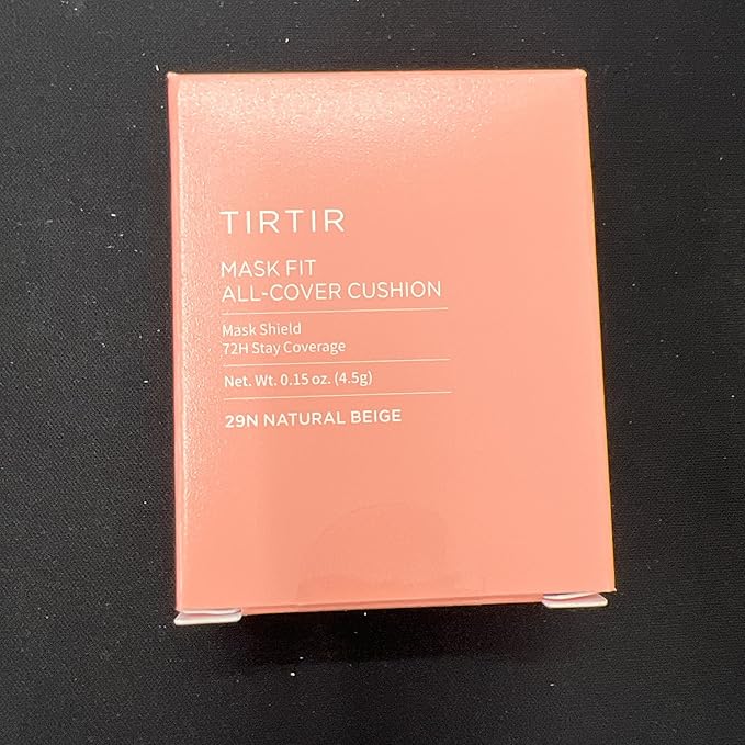 [*Mini Size*] TIRTIR All Cover Pink Cushion | Korean Cushion Foundation, (#29N Natural Beige, 0.15 Fl Oz)