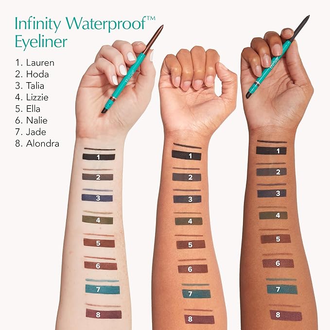 Thrive Causemetics Infinity Waterproof Eyeliner Pencil, Built In Sharpener & Smudge Tip, Long Lasting, Smudge Proof, Hyaluronic Acid & Shea Butter, Vegan & Cruelty Free, Ella (Brown Matte)