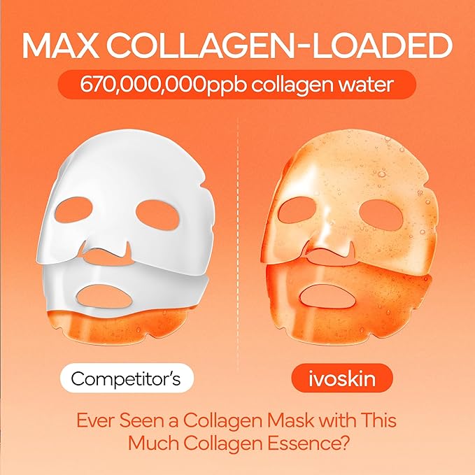 Collagen Jelly Hydro-bomb Plump Mask, Hydrating 39g x 4ea Real Collagen Mask, Firming and Moisturizing for Glow Skin, Collagen Water over 670,000 ppm