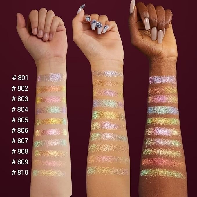 CHARMACY Duochrome Eyeshadow, Insane Shifters Chameleon Eyeshadow, Creates High-Impact, Metallic Eye Looks, 100% Vegan and Cruelty Free (Chameleon-#803, 0.06 Ounce (Pack of 1))