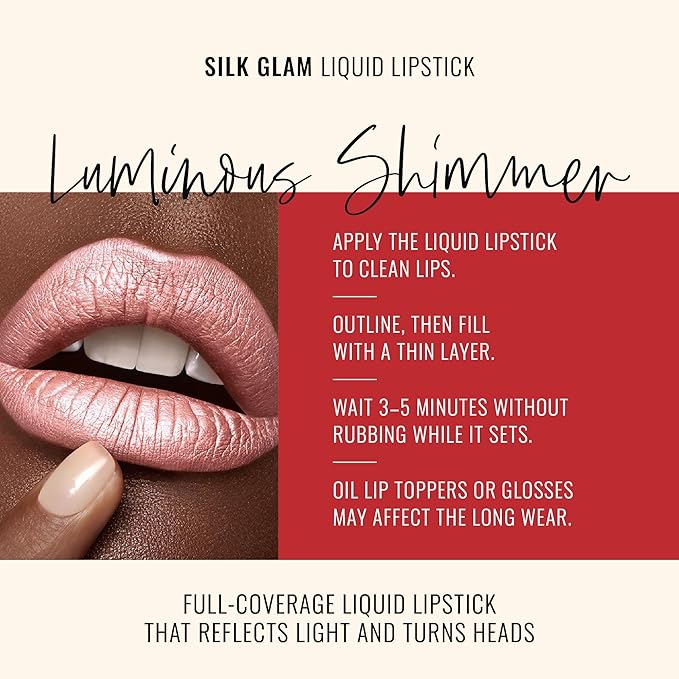Runway Rogue Silk Glam Liquid Lipstick, Long Wear Frosted Pale-Pink Lipstick, ‘Trophy Wife’