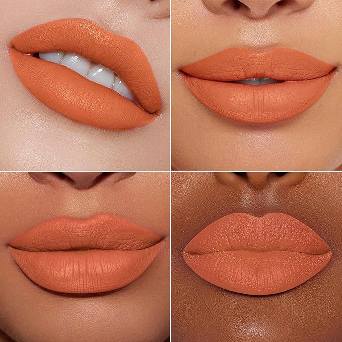 MAKI YIKA Orange Lipstick for Women Color Stay Long Lasting Lipsticks Coral Matte Liquid Lipstick Transferproof Cruelty-Free Lip Color |Coral Nude