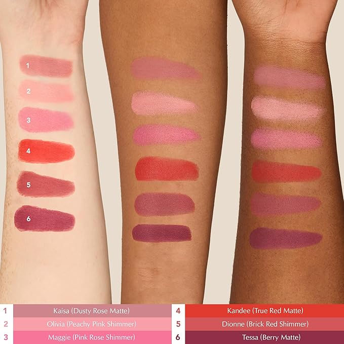 Thrive Causemetics Triple Threat Color Stick: Cream Blush Stick with Vitamin E, Evening Primrose Oil, Waterproof Smudge Proof Face Makeup Formula, Tessa (Berry Matte)