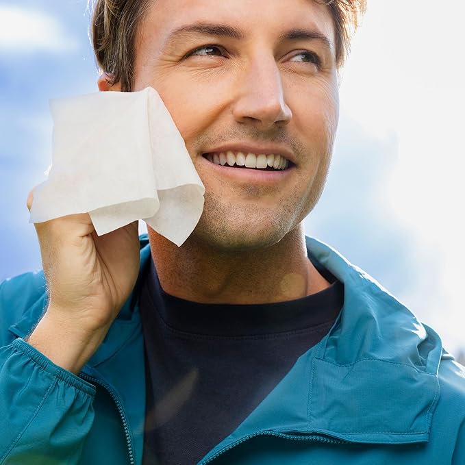 Ursa Major Essential Face Wipes | Natural, Biodegradable, Cruelty-Free | Cleanse, Exfoliate, Soothe and Hydrate | Individually Wrapped | 40 count