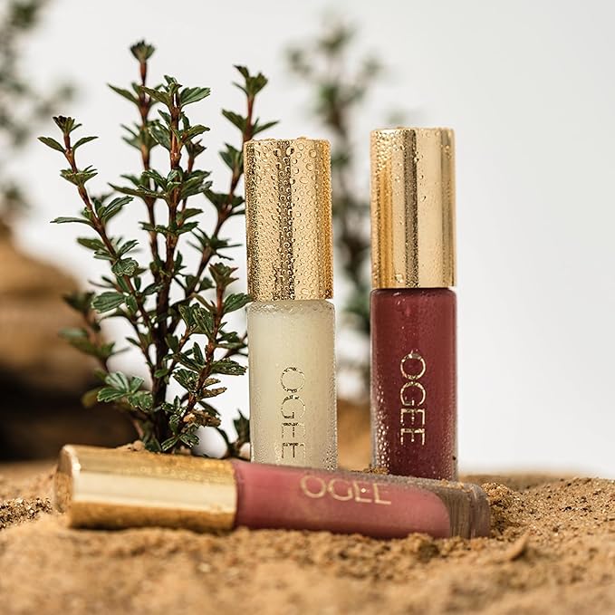 Ogee Beyond Clean Lip Gloss - Certified Organic Lip Gloss for Women - Effortlessly Plump, Hydrate & Add High-Shine Color, Wild Rose - Rich Rosy Pink