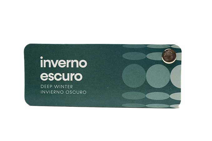 Multilingual Deep Winter Palette Color Fan by Studio Immagine, Personalized Color Guide for Cost Saving, Smart Shopping, Outfit & Wardrobe Planning; Invierno Oscuro/Inverno Escuro