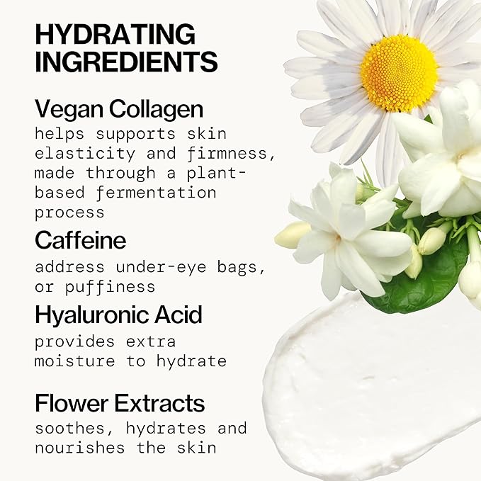 Pacifica Beauty, Vegan Collagen Overnight Recovery Eye & Face Cream, Hyaluronic Acid, Caffeine, Vitamin C & E, Hydrating & Moisturizing Skin Care for Aging and Dry Skin, 15ml - 0.5 fl oz