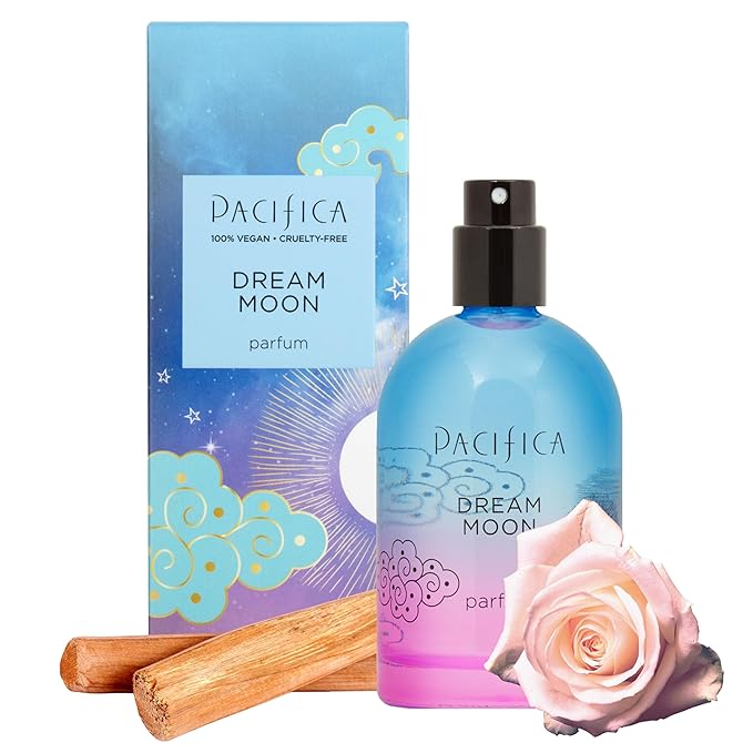 Pacifica Dream Moon Spray Perfume 2 fl oz – Bergamot, Pink Rose, Vanilla, Sandalwood & Patchouli – Clean, Vegan & Cruelty-Free Natural Perfume