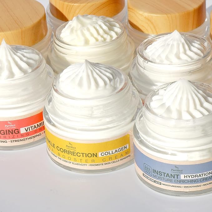 Purifect Vitamin A Retinol Moisturizer – Anti-Aging Hydrating Facial Cream with Collagen & Antioxidants – Lightweight, Non-Greasy, Made in USA, 1.7 fl oz