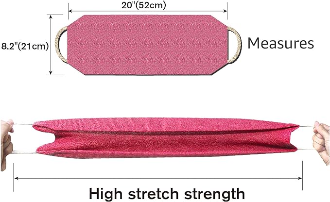 Evridwear Exfoliating Back Scrubber for Shower - Double-Sided Body Scrubber with Handles, Deep Clean, Massage & Exfoliate Back Washer for Men & Women, Invigorates Skin & Circulation