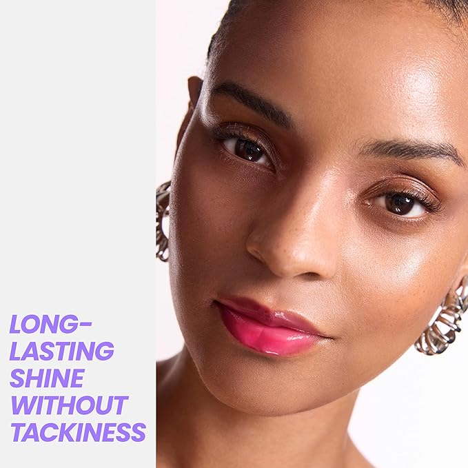 Wonderskin Lip Oil Rehab Serum - Color Changing Lip Oil from Clear to Pink - PH-activated, Non-sticky & Hydrating Tinted Serum for Dry Lips (Kissed)