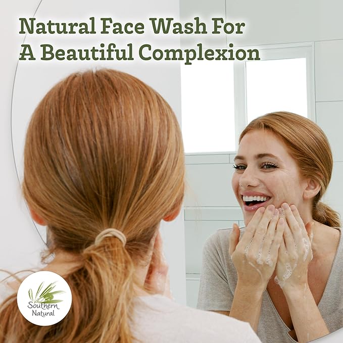 Southern Natural Goat Milk Soap Bar (3 Pack - Tea Tree Peppermint) For Dry, Sensitive Skin. Natural Handmade Soap For Men, Women and Kids. Great For Face & Body.