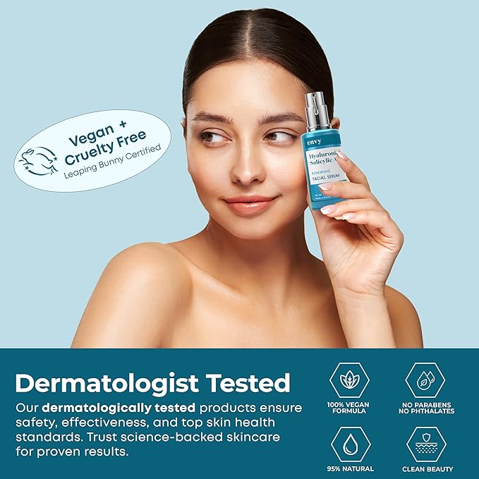 Envy Facial Serums (Hyaluronic & Salicylic Acid)