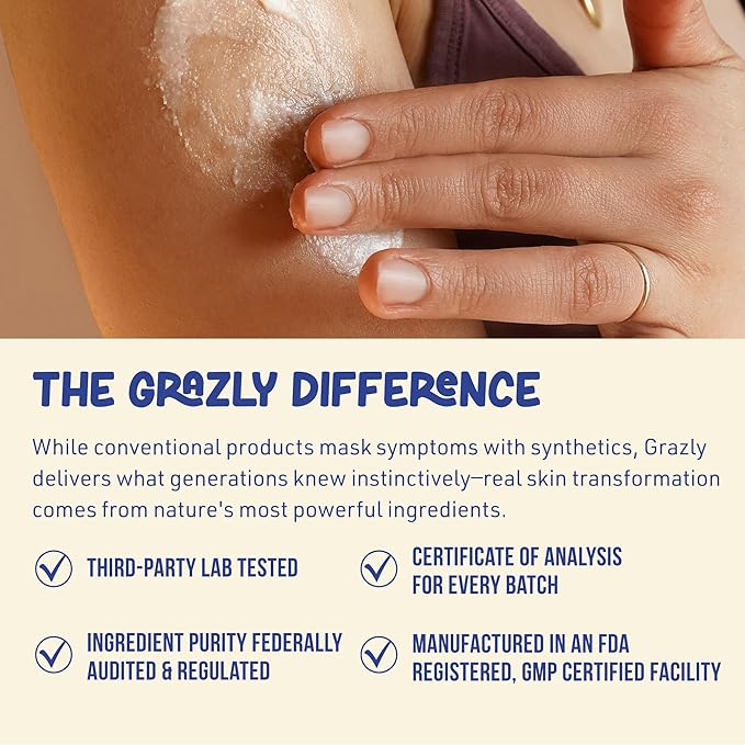 Whipped Bison Tallow Balm w/Manuka Honey, Jojoba, Rose Geranium Oil - Grass-Fed & Finished Organic Tallow Face Moisturizer - Face & Body Cream for Acne-Prone Skin - Nourishing Skincare (2.5oz)