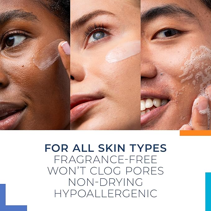 RoC Barrier Renew Bundle: Night Moisturizer, 2.5oz + Day Cream with SPF 30, 2.5oz + Barrier Renew Gel to Foam Non Drying Cleanser, 12oz