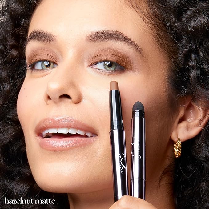 Julep Eyeshadow 101 Cream-to-Powder Waterproof Shadow Stick – Hazelnut Matte – Long-Lasting, Crease-Proof, Neutral Brown Beige Matte Cream Eyeshadow with Built-in Smudger