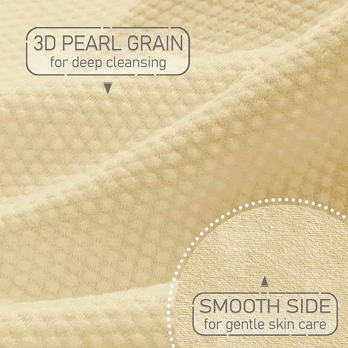 Bamboo Rayon Disposable Face Towel Biodegradable Large Dry Face Wipes 60 Count/1 Box Extra Thick Soft Clean Facial Towels for Sensitive Skin, Makeup Removing, Facial Cleansing, Nursing, Travel