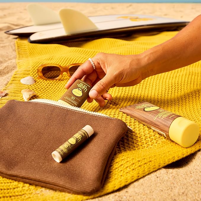 Sun Bum Road Tripper - Travel Sized Sun Care Pack with Sunscreen Lotion, Face Stick, and Lip Balm - SPF 30 Broad Spectrum UVA/UVB Protection - Hawaii 104 Act Compliant - TSA Friendly