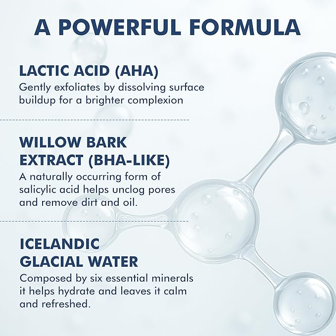 Skyn ICELAND Nordic Facial Peeling Pads With AHA and BHA. Exfoliating Toner for Breakout Prone Skin. 60 Pads