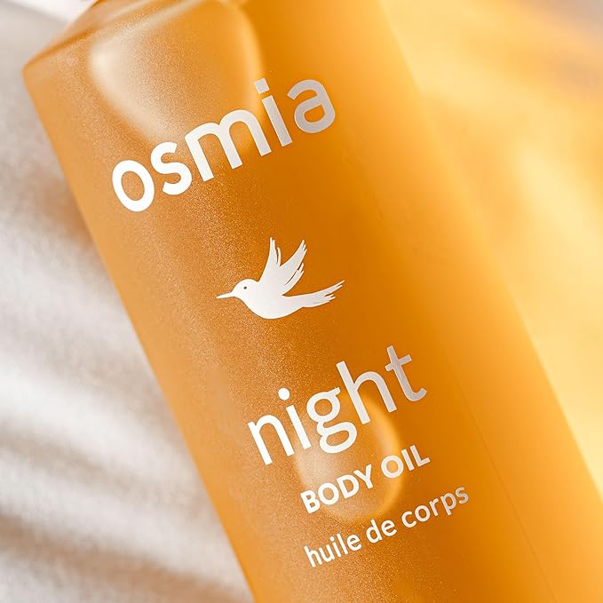 Osmia Skincare - Natural Night Body Oil | Borage Seed, Kukui, Lavender Oils | Nourish, Soothe, Fortify | Clean Beauty For Healthy Skin (4 fl oz | 118 ml)