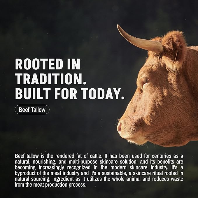 FORGE SKIN® Wrinkle Defense Beef Tallow Balm for Men [TALLOW-BASED] Moisturizer for Face Hydration - Hydrating Anti Aging Skin Cream - Natural Facial Skincare Lotion with Essential Oils (1.7 OZ)