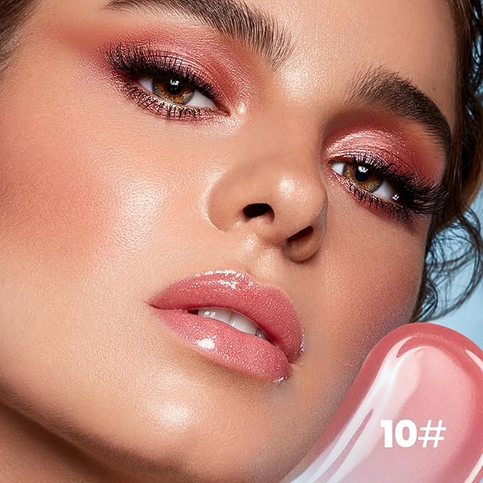 Pudaier Glossy Lip Stain, Excellent Recovery, Moisturizing Lip Care Tinted Lip Oil, Hydrating Plumping Lip Gloss Balm, Non-Sticky Long Lasting Light Texture LipGloss Oil for Dry Lip (03 Quiet Drift)