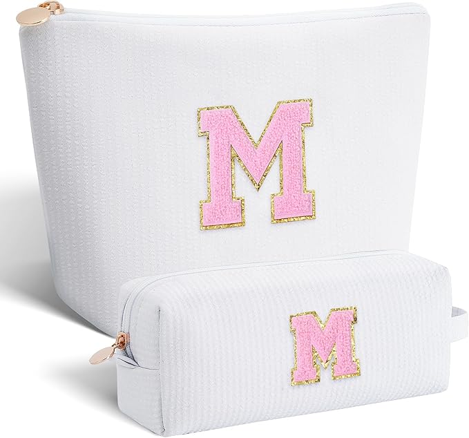 Mothers Day Gifts for Mom,Mum Gifts from Daughter,Birthday Gifts for Wife Sister Her,Mother in Law Gift,Mama Gifts Idea,Makeup Bag Set Cosmetic Bag - White,M