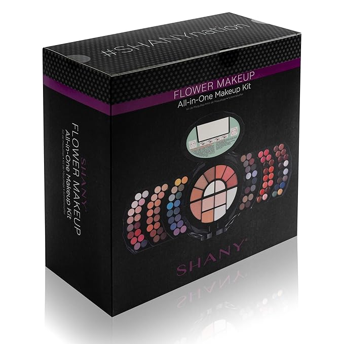 SHANY All In One FLOWERS Makeup Set - Ultimate Fancy Makeup Kit - Eyeshadows, Lip colors, Face Powders, Highlighters, and Blushes. Gift Set