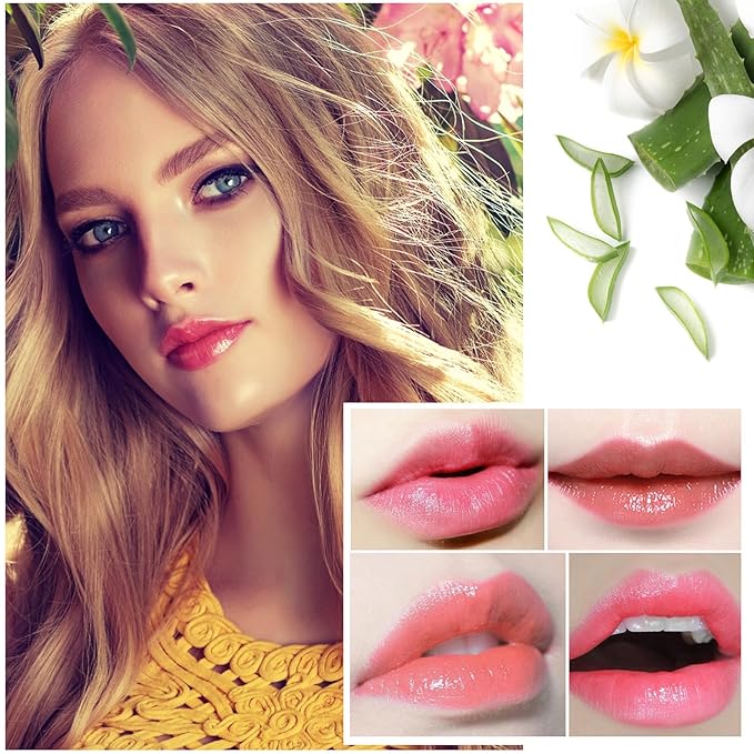 2PCS Jelly Lipstick,Moisturizing Color Changing Lip Balm Lipstick,Waterproof Temperature Color Change Lip Gloss (B)